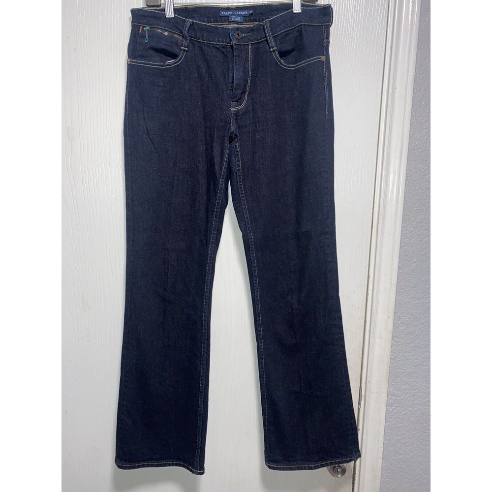 Ralph Lauren Blue Label Brand Tribeca 114 Women's Size 29 Dark Wash Blue Jeans‎